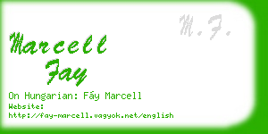 marcell fay business card